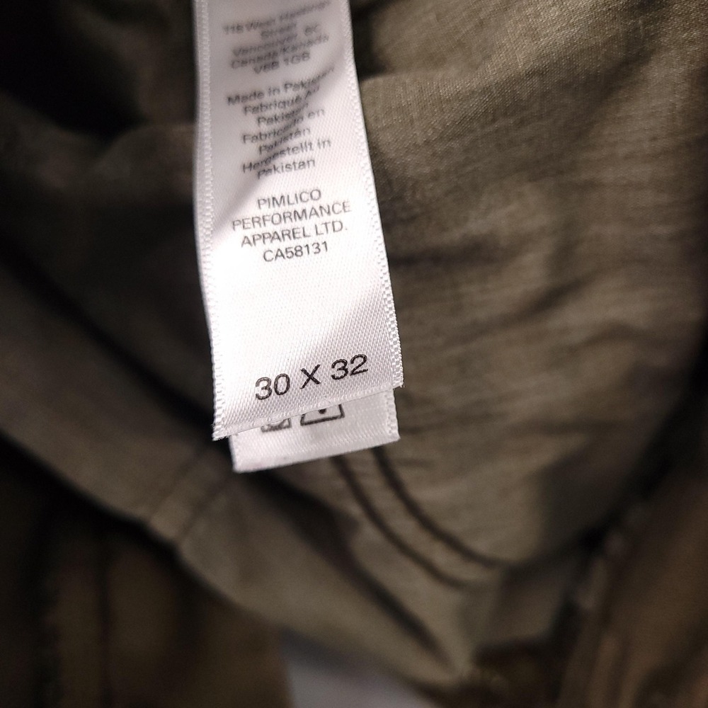 DUER N2X Relaxed Fit Pants Mens 30x32 Olive Green Stretch Performance Casual - Picture 4 of 14